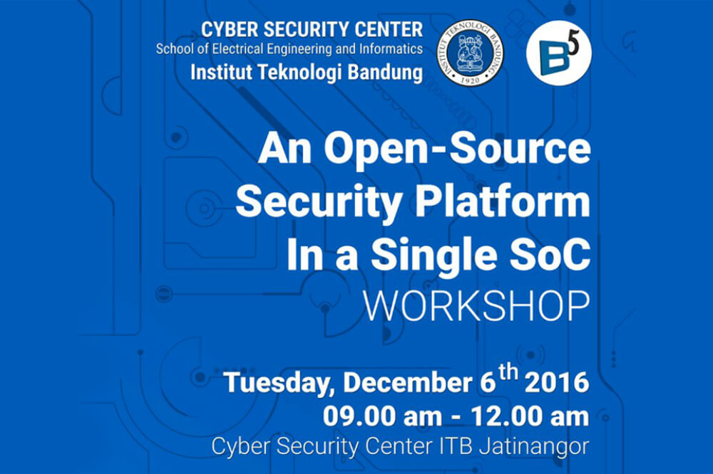 Blu5 presents SEcube at Cyber Security Center ITB in Indonesia